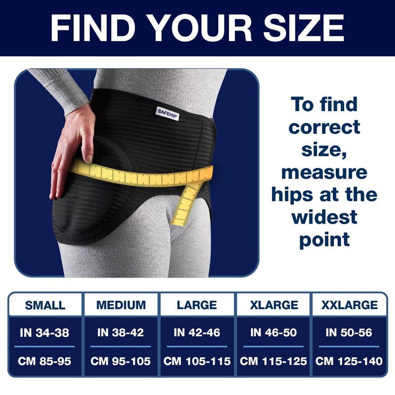 SAFEHIP Active Hip Protector Belt Fall Fracture Injury Prevention Hip Pads for Elderly Seniors, Comfortable and Breathable to Wear for Men and Women, Medium 38-42 inches by TYTEX - Image 5